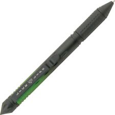 Lizard Lick Ronnies Tactical Pen Black / Green Aluminum / Rubber Construction picture