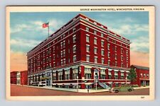 Winchester VA-Virginia, George Washington Hotel, Advertising, Vintage Postcard picture