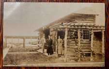 Vintage Postcard 1907-1915 Log Cabin Home (Real Photo Postcard) picture