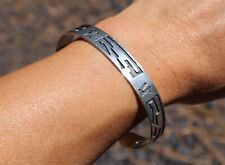 Authentic Hopi Handcrafted Bracelets: Native American Sterling Silver sz 7.25 picture