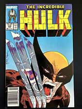 Incredible Hulk #340 newsstand Classic Wolverine McFarlane 1988 Very Fine *A4 picture