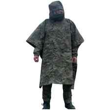 Raincoat poncho with thermal imager protection, anti-thermal imager poncho with picture