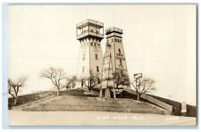c1940's Gray Tower View Irish Hills Michigan MI RPPC Photo Unposted Postcard picture