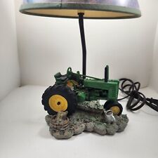 John Deere 1999 Vintage Collectible Table Lamp W/ Original Shade picture