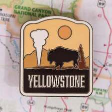Yellowstone Enamel Travel Pin - Gift or Souvenir picture