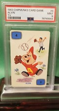 💥 1963 The Chipmunks Gm ALVIN Rc Card #4 Television PSA 9 Pop 1 None Higher 💥 picture