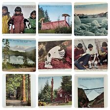 Vintage HHT Postcard Lot of 11, Alaska, New Old Stock Eskimos, Totem Poles NOS picture