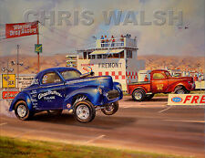 Drag Racing action prints...Airoso Brothers at Fremont picture