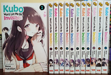 Kubo Won't Let Me Be Invisible manga  set Complete Vol. 1-12 *NEW* English picture
