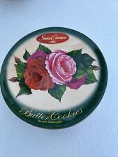Santa Edwiges Roses Blooms Butter Cookies Tin Can-2006 picture