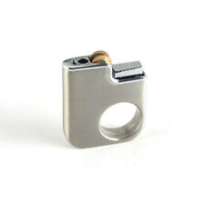 **METAL** Refillable Butane Gas Flame Mini Ring Lighter 'Man Gift' Idea 3 Colors picture