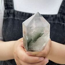 0.93LB Natural ghost phantom quartz obelisk crystal WAND point healing TQS9022 picture