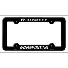 Songwriting Novelty Metal License Plate Frame picture