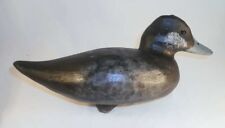 Beautiful Contemporary Ed Pfoutz Carved Wood Bufflehead Duck Decoy Glass Eyes picture