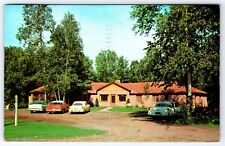 Hokans Motel 1950s Cars Located in Ontonagon Michigan 1958 LL Cook Postcard picture