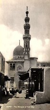1920s CAIRO EGYPT THE MOSQUE OF KAIT BEY  PHOTO RPPC POSTCARD P1682 picture