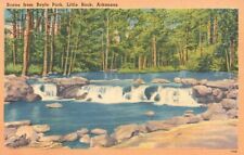 Postcard AR Little Rock Arkansas Scene from Boyle Park Linen Vintage PC G3667 picture