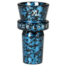 Ace-Labz TITAN-BOWL XL 18mm Metal Unbreakable Slide Single Hole Stem Blue Black picture