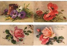 C.KLEIN ARTIST SIGNED FLOWERS FRUIT 17 Vintage Postcards Pre-1940 (L5229) picture