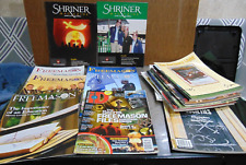 Lg. Lot of 20 Free Mason  & 4 Shriner Books Magazines & 7 Irem New Booklets picture