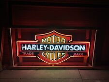 8’ Large Harley Davidson HD Motorcycle Real Neon Sign picture