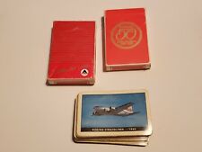 Vintage Delta playing cards 2 decks 1 Stardust deck Boeing Stratoliner-1940 picture