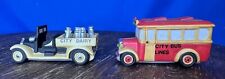 Dept 56 CIC Accessory TRANSPORT - CITY BUS & MILK TRUCK, 59838, New picture