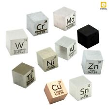 Element Distillation Cube Density Daily Metal 10mm Copper Cobalt Nickel Zinc Tin picture