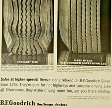 Vintage B&W 1959 Life Magazine Ad B.F. Goodrich Silvertown 125 Tires 6 Ply picture