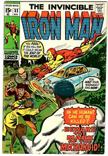 The Invincible Iron Man  # 32 Marvel 12/70 Begin The Bronze-Age 15c in 6.5 🏍️ picture