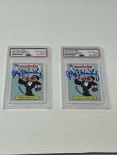 2 Topps Jeff Foxworthy Signed Auto  Garbage Pail Kids Card Comedian PSA DNA picture