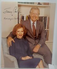 President Jimmy Carter & First Lady Rosalynn Carter  Signed Photo Full Signature picture