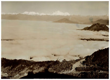 Thomas Paar, India, Mt Everest from Sandakphu Vintage Albumen Print Print Print Alb picture