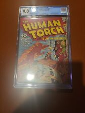 Human Torch #3(#2) CGC 9.0 - Schomburg Cover Hitler Appearance Timely 1940   picture