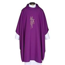 Alpha Omega Monastic Purple Advent Seasonal Chasuble for Church or Chapel  51 In picture