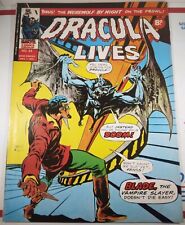 🩸 DRACULA LIVES #54 MARVEL COMICS UK 1975 TOMB OF 24 BLADE WEREWOLF BY NIGHT 18 picture