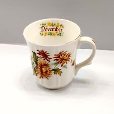 Vintage Duchess Bone china England November tea cup white with floral accent picture
