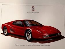 Ferrari Testarossa Mini Poster - Pininfarina First Approveded Design Sketch picture
