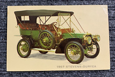 Vintage 1907 Stevens-Duryea Service Reminder Card Postcard Posted 1970 picture
