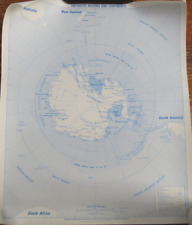 Vintage 1980's Antarctic Regions and Continents NZMS 308 Map picture