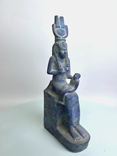 statue Queen Isis Ancient Egyptian Antiquities Breastfeeding her son king Horus picture