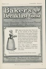 1912 Bakers Breakfast Cocoa Server Tray Glasses Recipe Book Offer Print Ad CO4 picture