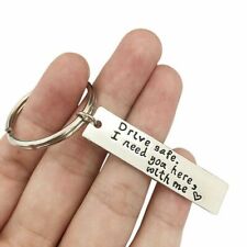Stainless Steel Drive Safe Keychain Keyring Engrave Gift For Husband Boyfriend picture