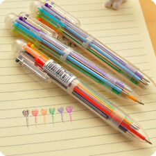 Multi-color 6 in 1 Color Ballpoint Pen Ball Point Pens Kids School Office Supply picture