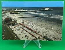 Vintage Postcard Atlantic City NJ Beach Steel Pier Postmarked 1956 picture