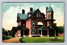 Topeka KS-Kansas, Governor's Mansion, c1909 Antique Vintage Souvenir Postcard picture