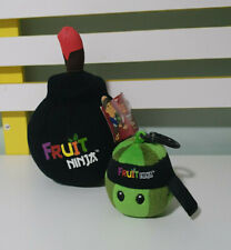 FRUIT NINJA TOYS WATERMELON KEYCHAIN AND BOMB PLUSH TOY picture
