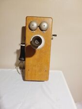 American Electric Co Oak Antique Wall Telephone picture