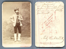 Wien, Self-Portrait of Photographer Fritz Luckhardt, in Traditional Costume Vint picture