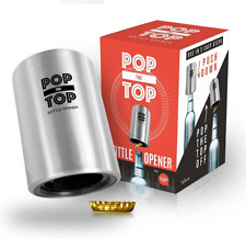 Pop-The-Top Beer Bottle Opener (Stainless): Automatic Bottle Cap Opener picture